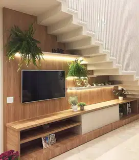 Lemari Bawah Tangga Modern