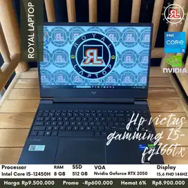 Laptop HP VICTUS GAMING 15-FA1666TX Garansi Service Center ON