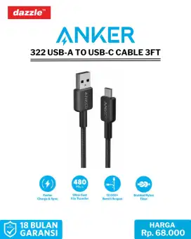 Anker 322 USB A To USB C Cable