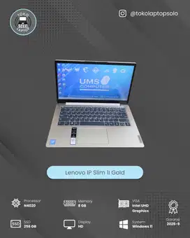 LENOVO IDEAPAD SLIM 1 INTEL N4020 RAM 8GB SSD 256GB GARANSI ON