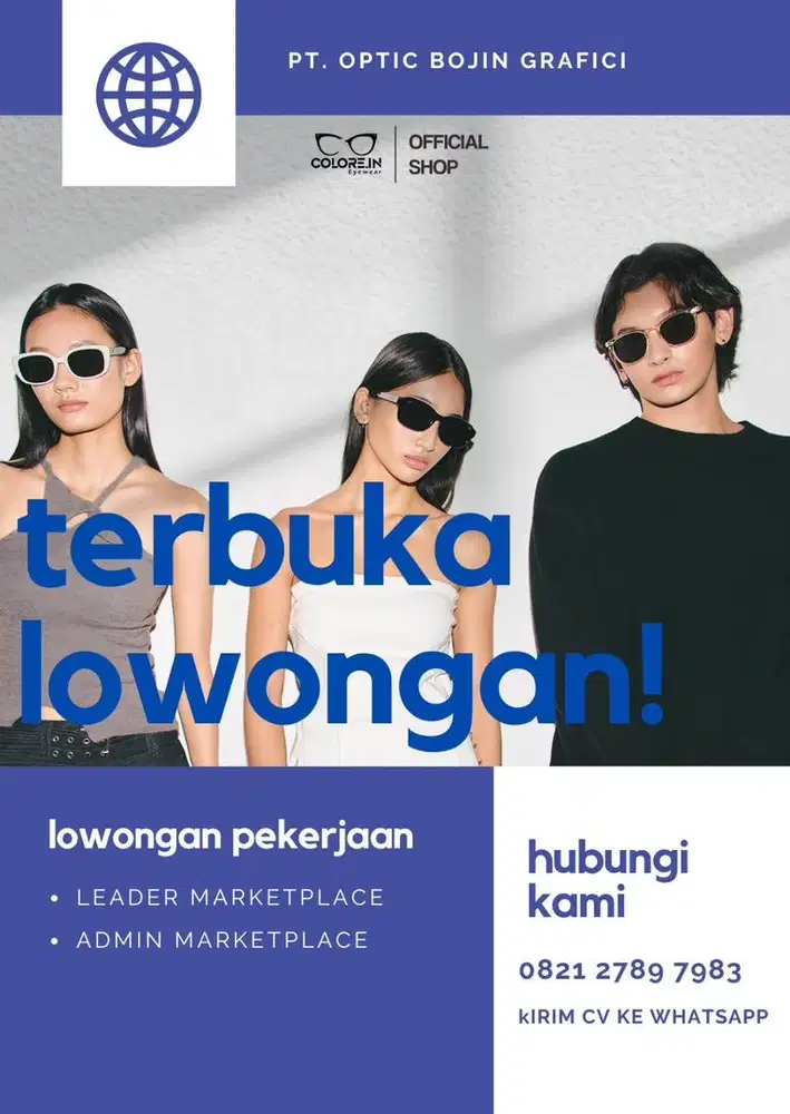 ADMIN DAN LEADER MARKETPLACE ONLINE BERPENGALAMAN