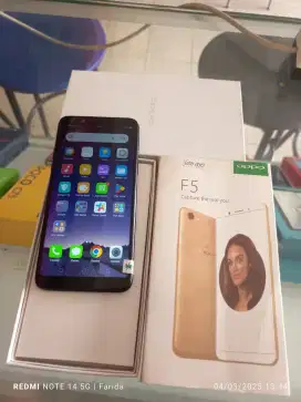 Oppo F5 4/64gb bekas fullset normal bisa TT