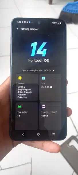 Vivo y100 5G 8/128 mulus kelengkapan unit only bt/tt