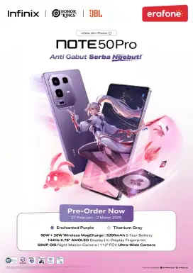 PO Infinix Note 50 Pro Garansi 1 Tahun