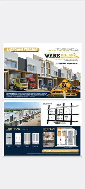 DIJUAL GUDANG INTI KOTA MMTC WAREHOUSE BANDAR SELAMAT MEDAN