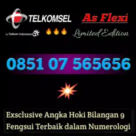 Kartu As Flexi Telkomsel spesial angka Hoki bilangan 9 limited edition