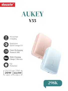 Aukey powerbank Y55 10k mAh fast charging