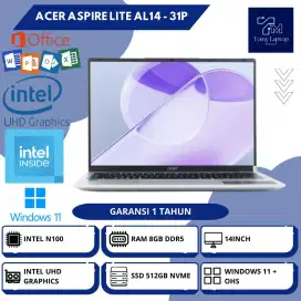 LAPTOP ACER ASPIRE LITE AL14 INTEL N100 RAM8GB SSD512GB 14INCH WUXGA