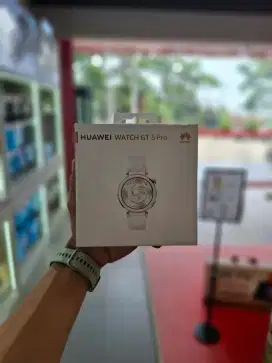 HUAWEI GT5 42MM PRO WHITE NEW GARANSI RESMI