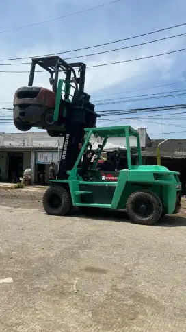 Forklift Mitsubishi 7 Ton,Threelift 6 Meter,S6S,Tahun 2015(Jual Cepat)