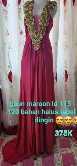 Gaun pesta & abaya swarovski new & pl