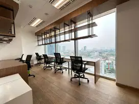 Sewa Kantor Siap Ditempati Furnish untuk 6 Pax di MNC Tower dekat KRL