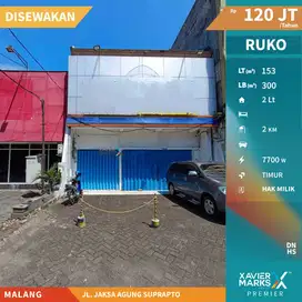 Disewakan Ruko di Poros Jalan Jaksa Agung Suprapto Klojen Malang