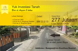 tanah di bangunjiwo kasihan bantul dekat Kampus UMY yogyakarta