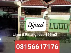 Jual Rumah Di Dekat pintu tol limo jl pinang dua luas 165m2::