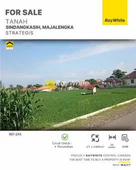 Tanah Strategis 3000 m² di Sindangkasih, Majalengka