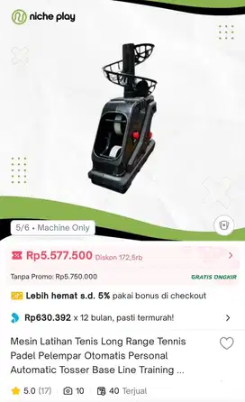 Ball Machine/ Tennis Ball Feeding / Mesin Bola Tenis