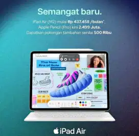 iPad air series promo cicilan 0% free 2x cicilan tanpa DP