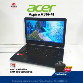 Acer Aspire 3 AMD A9 Ram 8 SSD 256 Laptop Second Mulus Murah Garansi