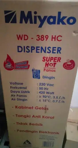 Jual dispenser miyako