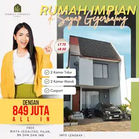 Dijual Cepat Rumah 800 jutan diciwaruga atas dekat Setiabudi Setrasari