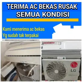 Terima ac bekas rusak