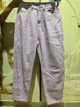 Celana jeans warna lilac GRATIS