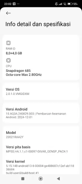 Redmi note 12, Ram 8/128 gb, mulus