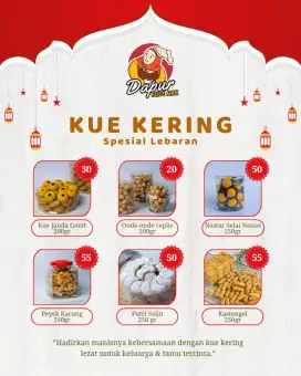 Kue Lebaran 2025 Murah!! Rasanya Lezat siap menemani lebaran anda