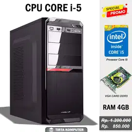 KOMPUTER  CPU CORE i5 - SPEK DEWA HARGA MURAH MERIAH PROMO