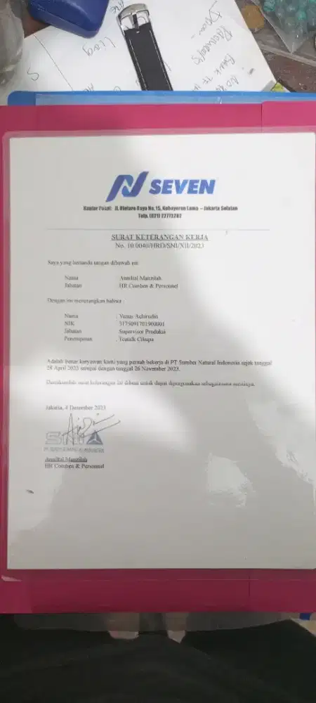 Bismillah mencari pekerjaan bersertifikat berpengalaman