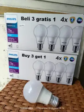 Lampu LED Philips 9watt ( isi 4 )