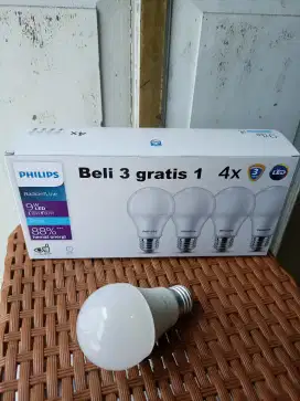 Lampu LED Philips 9watt ( isi 4 )