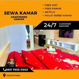 SEWA APARTEMEN HARIAN/TRANSIT TREEPARK BSD