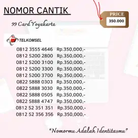 NOMOR CANTIK TELKOMSEL SIMPATI TRIPLE RAPI AABB ABAB TRIPLE RATUSAN