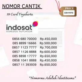 NOMOR CANTIK INDOSAT RAPI KWARTED