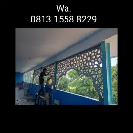 Ornamen kerawangan beton