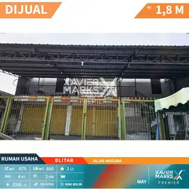 Dijual Rumah Usaha Strategis Murah Siap Huni di Jl Madura Blitar