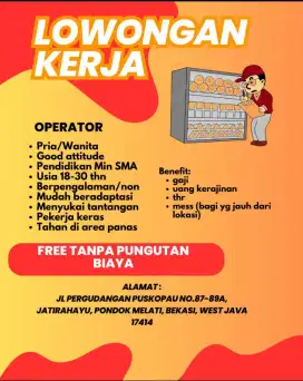 LOWONGAN KERJA OPERATOR PRODUKSI