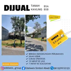 DIJUAL  TANAH KAVLING PINGGIR JALAN