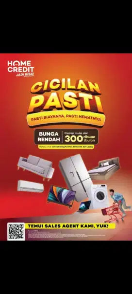 Cicilan pasti bunga rendah 300rb /bulan