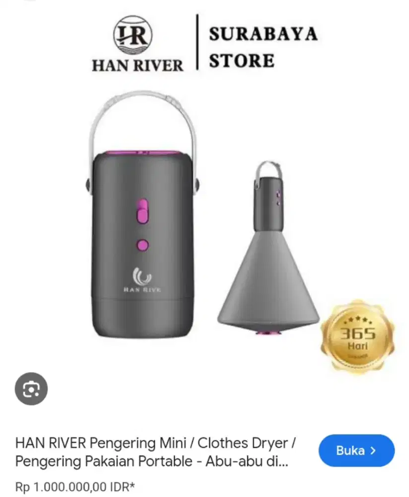 Pengering pakaian HAN RIVER Portabel