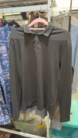 H&M polo slim fit dark grey