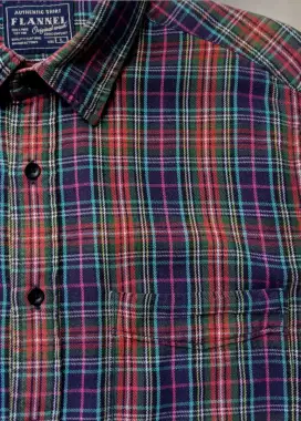 KEMEJA FLANNEL BY UNIQLO SIZE : L( LD 110, P75)
