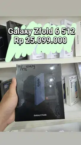 Samsung galaxy z fold 6 12/512 navy  new segel bergaransi resmi