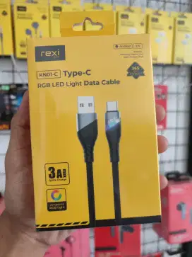 Kabel Data Rexy KN01-C USB to Type C RGB light