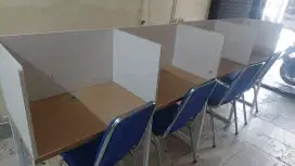 Meja Kerja Kubikel plus Kursi