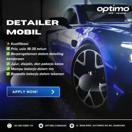 OPEN LOKER! DETAILER MOBIL