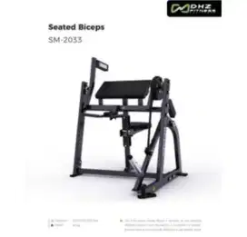 Seated Bicep Curl Hammer Strength DHZ SM2033 Gym Fitness Import