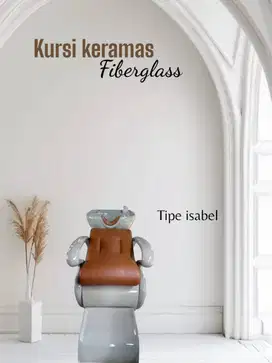 menjual kursi keramas salon kecantikan fiberglass mrah siapkirim